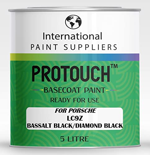 PROTOUCH FÜR PORSCHE LC9Z BASSALT BLACK/DIAMANT BLACK BASECOAT RFU NUTZUNG VERZUNFT BILLACK 5L BURK von PROTOUCH