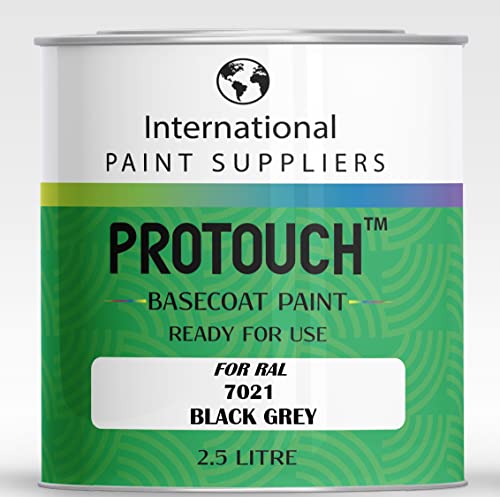 PROTOUCH FÜR RAL 7021 SCHWARZGRAU BASLACK RFU NUTZERSCHLÄSSE VERZUNTEN AUTOLACK 2,5L BURK von PROTOUCH