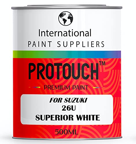 PROTOUCH FÜR SUZUKI 26U SUPERIOR WHITE BASECOAT REN OUTTUNTEN BILLACK 500ML BURK von PROTOUCH