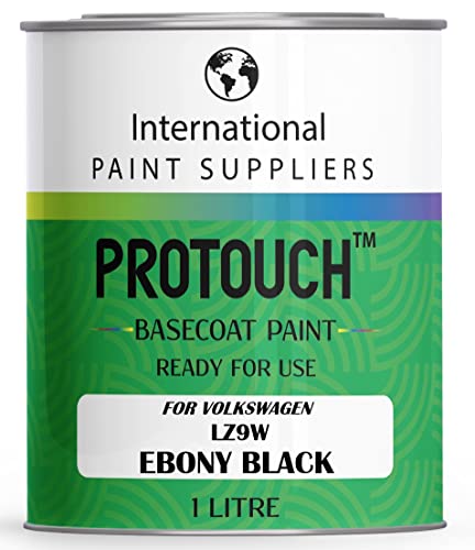 PROTOUCH FÜR VOLKSWAGEN LZ9W EBONY BLACK BASECOAT RFU NUTZUNG VERTUNTEN BILLACK 1L Glas von PROTOUCH
