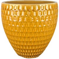 Keramischer Blumentopf Penelope - Honig - Ø 30 cm ↑ 28 cm von PROVENCELIA