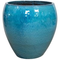 Provencelia - Keramischer Blumentopf lafontaine - Türkis - ø 28 cm ↑ 32 cm Provencelia - Keramischer Blumentopf lafontaine - Türkis - ø 28 cm ↑ 32 cm von PROVENCELIA