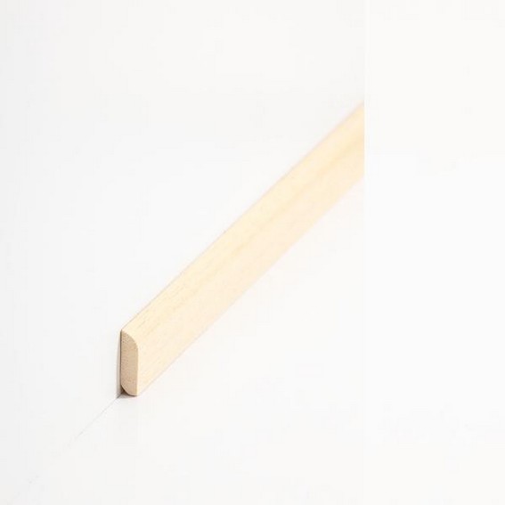 Abdeckleiste Wien Massivholz 6 x 22 x 2000 mm Abachi natur Fußleiste by PROVISTON von PROVISTON