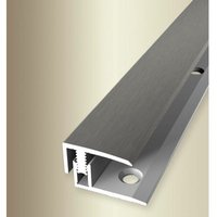 Proviston - Anpassungsprofil Laminatabschluss Breite: 21 mm Höhenausgleich: 7 - 12 mm Länge: 1000 mm Aluminiumprofil Edelstahloptik 1 Stück von PROVISTON