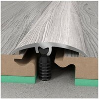Proviston - Ausgleichsprofil Aluminium Metallprofil 3 in 1 Übergangsprofil, Abschlussprofil und Höhenausgleichsprofil 1 Profil Titan 37 x 1860 mm Proviston - Ausgleichsprofil Aluminium Metallprofil 3 in 1 Übergangsprofil, Abschlussprofil und Höhenausgleichsprofil 1 Profil Titan 37 x 1860 mm von PROVISTON
