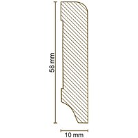 Außenecken Für MDF Sockelleisten 10 x 58 x 400 mm MDF-Kern foliert Weiß zum Kleben, Schrauben & Nageln Aussenwinkel by PROVISTON Außenecken Für MDF Sockelleisten 10 x 58 x 400 mm MDF-Kern foliert Weiß zum Kleben, Schrauben & Nageln Aussenwinkel by PROVISTON von PROVISTON