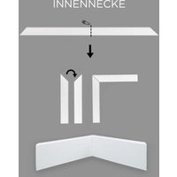 Außenecken Für MDF Sockelleisten 18 x 58 x 400 mm MDF-Kern foliert Weiß zum Kleben, Clipsen, Schrauben & Nageln Aussenwinkel by PROVISTON Außenecken Für MDF Sockelleisten 18 x 58 x 400 mm MDF-Kern foliert Weiß zum Kleben, Clipsen, Schrauben & Nageln Aussenwinkel by PROVISTON von PROVISTON