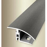 Proviston - bergangsprofil Parkettausgleich Breite: 39 mm Höhenausgleich: 12 - 17 mm Länge: 1000 mm Aluminiumprofil Edelstahloptik 1 Stück von PROVISTON