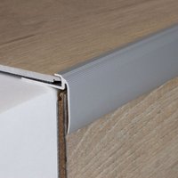 Proviston - Einfassprofil 31 x 29 x 900 mm Aluminium eloxiert Abschlussprofil Silber Geriffelt Gebohrt Proviston - Einfassprofil 31 x 29 x 900 mm Aluminium eloxiert Abschlussprofil Silber Geriffelt Gebohrt von PROVISTON
