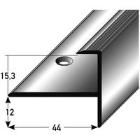 Proviston - Einfassprofil 44 x 27.3 x 1000 mm Aluminium eloxiert Abschlussprofil Silber Geriffelt Gebohrt Proviston - Einfassprofil 44 x 27.3 x 1000 mm Aluminium eloxiert Abschlussprofil Silber Geriffelt Gebohrt von PROVISTON