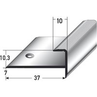 Proviston - Einschubprofil Aluminium eloxiert Goldfarbig Breite 37 mm Höhe 10.3 mm Länge 1000 mm Gebohrt Abschlussprofil Einfassprofil Proviston - Einschubprofil Aluminium eloxiert Goldfarbig Breite 37 mm Höhe 10.3 mm Länge 1000 mm Gebohrt Abschlussprofil Einfassprofil von PROVISTON