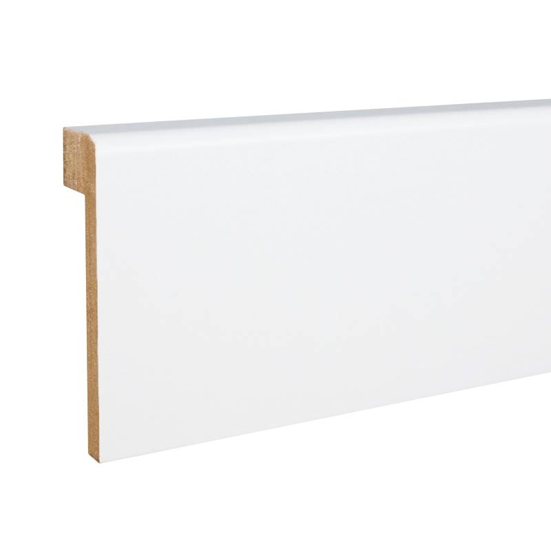 Fliesenabdeckleiste Bis 65 mm Höhe 19 x 80 x 2500 mm MDF foliert Weiß Modern by PROVISTON von PROVISTON