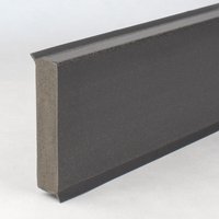 Sockelleiste 12 x 60 x 2500 mm Kunststoff Fußleiste Basalt - basalt - Proviston von PROVISTON