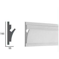 Proviston - Lichtleiste xps 150 x 55 x 1150 mm Weiß Indirekte Beleuchtung Led-Beleuchtung Proviston - Lichtleiste xps 150 x 55 x 1150 mm Weiß Indirekte Beleuchtung Led-Beleuchtung von PROVISTON