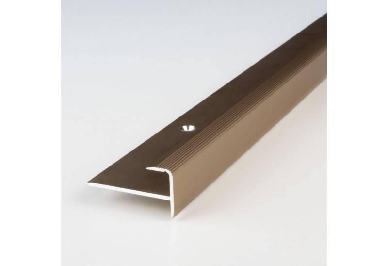 PROVISTON Abschlussprofil Aluminium, 10 x 8.5 x 2700 mm, Bronze Hell, Einfassprofil von PROVISTON