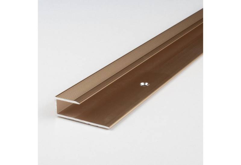 PROVISTON Abschlussprofil Aluminium, 15.6 x 8.5 x 1000 mm, Bronze Hell, Abschlussprofil (1-St) von PROVISTON