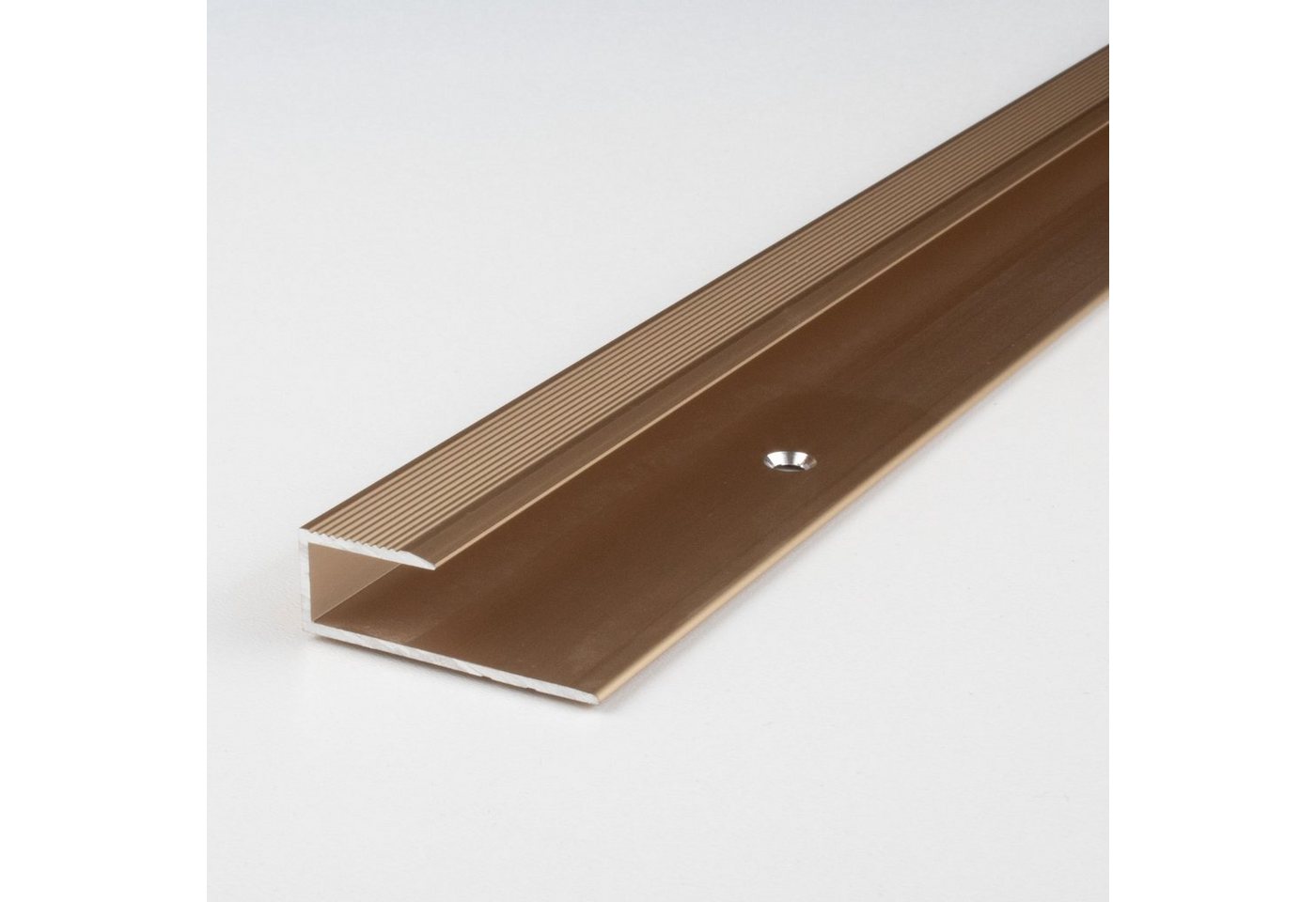 PROVISTON Abschlussprofil Aluminium, 15.6 x 8.5 x 2700 mm, Bronze Hell, Abschlussprofil von PROVISTON