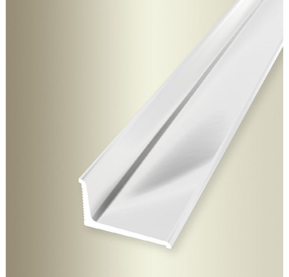 PROVISTON Abschlussprofil Aluminium, 18 x 2700 mm, Weiß, Einfass- & Abschlussprofile von PROVISTON