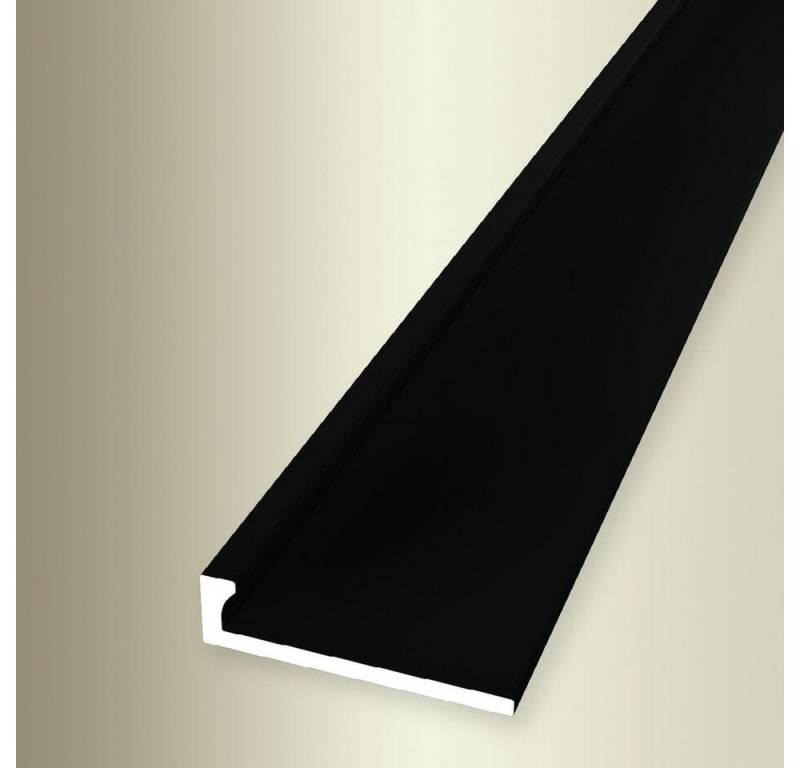 PROVISTON Abschlussprofil Aluminium, 21 x 2500 mm, Schwarz, Einfass- & Abschlussprofile von PROVISTON