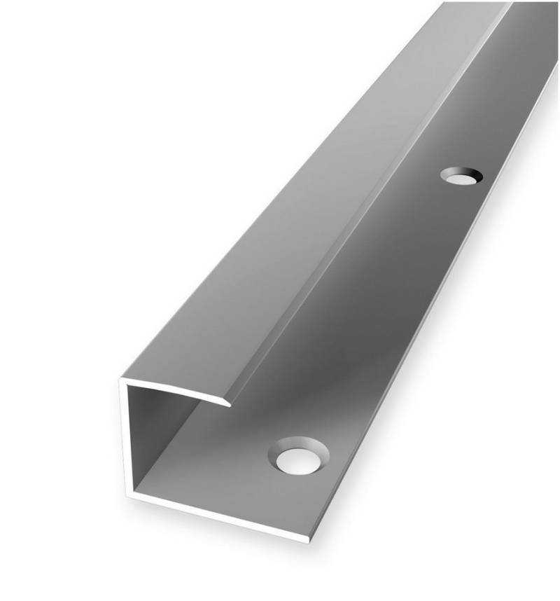 PROVISTON Abschlussprofil Aluminium, 23 x 2700 mm, Silber, Einfass- & Abschlussprofile von PROVISTON