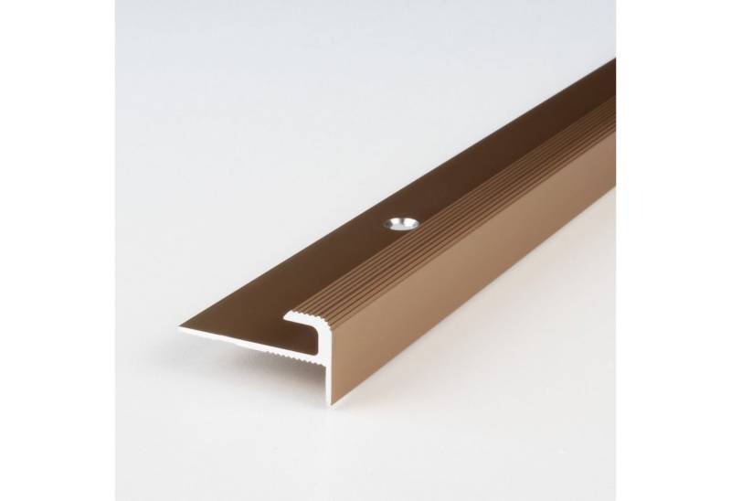PROVISTON Abschlussprofil Aluminium, 28 x 5 x 2700 mm, Bronze Hell, Einfass Abschlussprofile (1-St) von PROVISTON