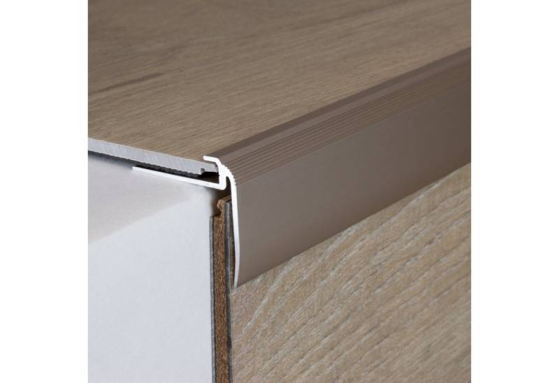 PROVISTON Abschlussprofil Aluminium, 31 x 4.5 x 2700 mm, Bronze Hell, Einfassprofil (1-St) von PROVISTON
