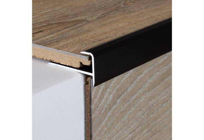 PROVISTON Abschlussprofil Aluminium, 37 x 10.3 x 2700 mm, Bronze Dunkel, Einfassprofil (1-St) von PROVISTON