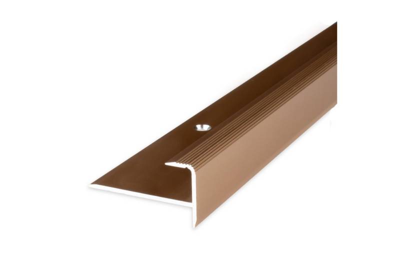 PROVISTON Abschlussprofil Aluminium, 37 x 10.3 x 2700 mm, Bronze Hell, Einfassprofile von PROVISTON