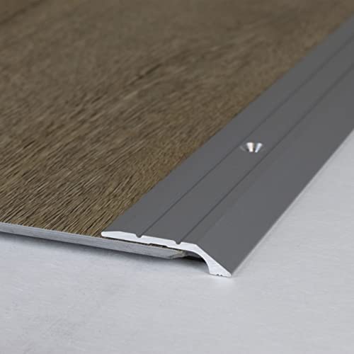 PROVISTON - Abschlussprofil - Aluminium eloxiert - Silber - Breite 30 mm - Höhe 4.5 mm - Länge 1000 mm - Selbstklebend - Einfassprofil - Einschubprofil - Abschlussleiste - Bodenprofil - 1 Stück von PROVISTON