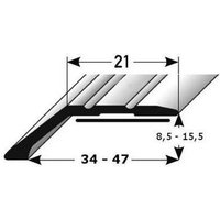Proviston - Einfass- & Abschlussprofil Aluminium 34 x 8.5 x 1000 mm Silber Einschubprofil Abschlussleiste Bodenprofil Proviston - Einfass- & Abschlussprofil Aluminium 34 x 8.5 x 1000 mm Silber Einschubprofil Abschlussleiste Bodenprofil von PROVISTON