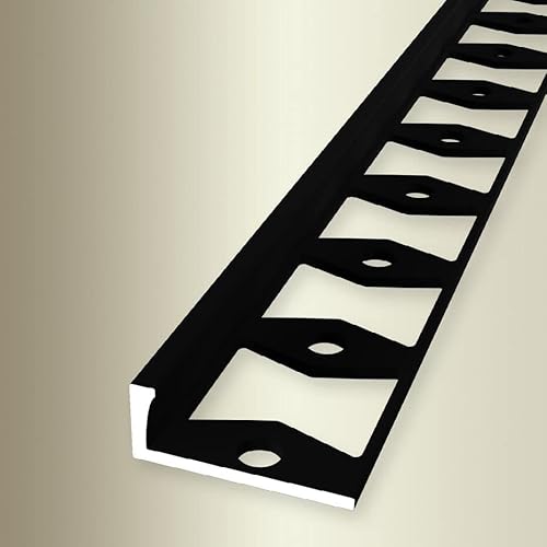 PROVISTON | Abschlussprofil | Breite: 22.5 mm | Höhe: 6 mm | Länge: 2500 mm | Aluminium pulverbeschichtet | Doppel-K-Profil | Schwarz | Geschlossen Gestanzt PROVISTON | Abschlussprofil | Breite: 22.5 mm | Höhe: 6 mm | Länge: 2500 mm | Aluminium pulverbeschichtet | Doppel-K-Profil | Schwarz | Geschlossen Gestanzt von PROVISTON