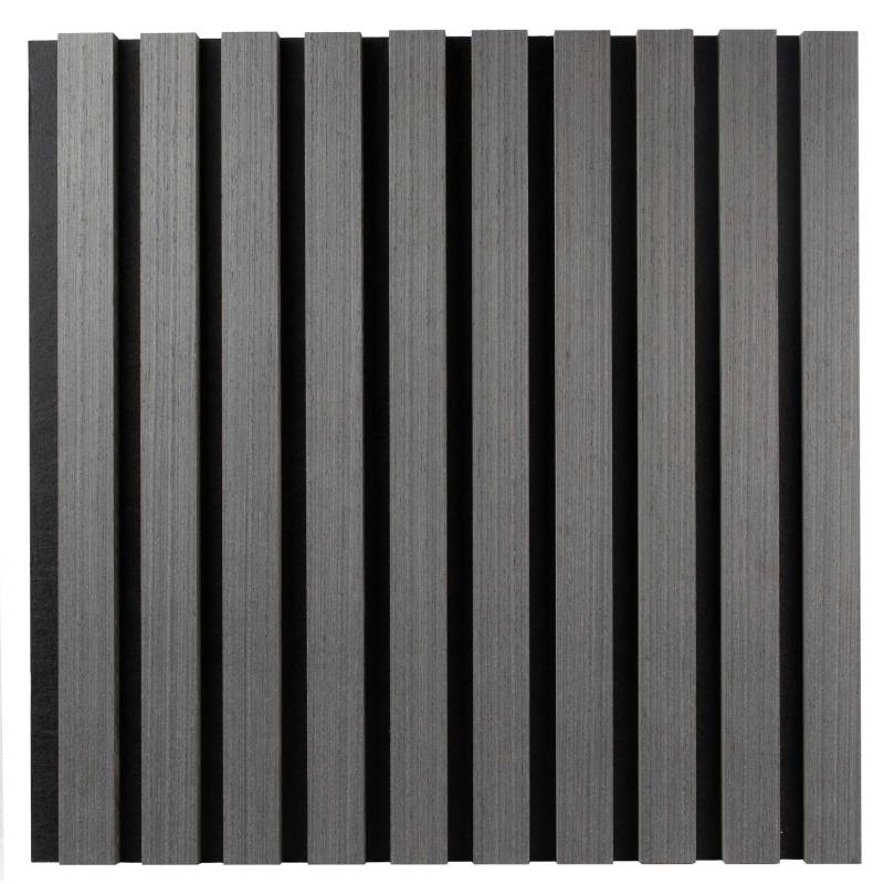 PROVISTON Akustik Wandpaneel 400 x 400 x 21 mm | Eiche dunkel MDF Akustik 3D Paneele von PROVISTON