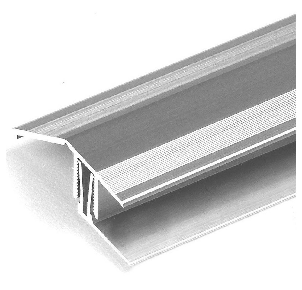 PROVISTON Anpassprofil Aluminium, 50.5 x 24 x 2700 mm, Edelstahloptik, Anpassungsprofil von PROVISTON