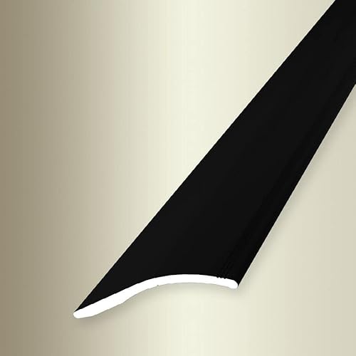 PROVISTON - Anpassungsprofil - Breite: 40 mm - Höhe: 0-18 mm - Länge: 1000 mm - Aluminium Pulverbeschichtet - Rampe - Schwarz - Selbstklebend von PROVISTON
