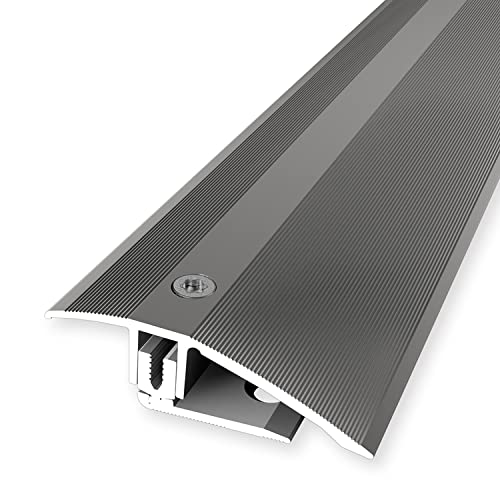 PROVISTON | Ausgleichsprofil flexibel | Parkettprofil | Breite: 51 mm | Höhenausgleich: 7-23 mm | Länge: 1000 mm | Aluminiumprofil | Edelstahloptik | 1 Stück PROVISTON | Ausgleichsprofil flexibel | Parkettprofil | Breite: 51 mm | Höhenausgleich: 7-23 mm | Länge: 1000 mm | Aluminiumprofil | Edelstahloptik | 1 Stück von PROVISTON