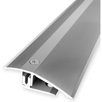 PROVISTON Ausgleichsprofil flexibel Parkettprofil Breite: 51 mm Höhenausgleich: 7 - 23 mm Länge: 1000 mm Aluminiumprofil Silber 1 Stück von PROVISTON