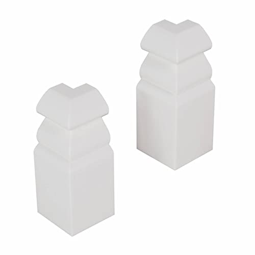 PROVISTON | Außenecken für | Sockelleiste | Berliner Profil | 16 x 58 mm | MDF foliert | Weiß | annährend RAL 9016 | Hamburger Fußleiste | 2 Stück PROVISTON | Außenecken für | Sockelleiste | Berliner Profil | 16 x 58 mm | MDF foliert | Weiß | annährend RAL 9016 | Hamburger Fußleiste | 2 Stück von PROVISTON