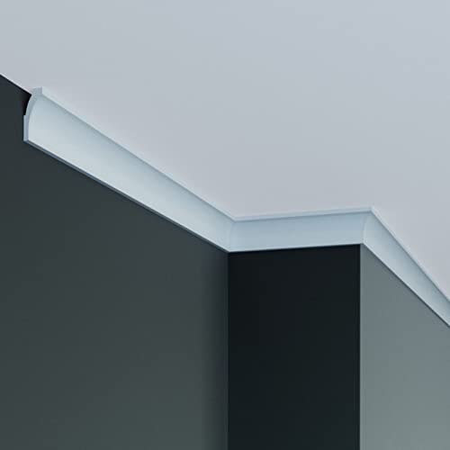 PROVISTON | Deckenleiste | 20 x 30 x 2000 mm | Polyurethan | Weiß | Hochwertig | Stuckleiste | Modern | Robust | Langlebig | Stoßfest | 10 Meter PROVISTON | Deckenleiste | 20 x 30 x 2000 mm | Polyurethan | Weiß | Hochwertig | Stuckleiste | Modern | Robust | Langlebig | Stoßfest | 10 Meter von PROVISTON