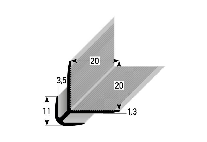 PROVISTON Eckprofil PROVISTON Eckschutzprofil Aussen 24.7 x 24.7 x 2700 mm Aluminium Ausse PROVISTON Eckprofil PROVISTON Eckschutzprofil Aussen 24.7 x 24.7 x 2700 mm Aluminium Ausse von PROVISTON