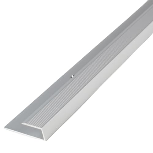 PROVISTON | Einfass- & Abschlussprofil | Aluminium | 34 x 7 x 1000 mm | Silber | Einschubprofil | Abschlussleiste | Bodenprofil von PROVISTON