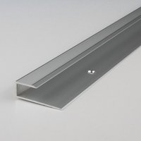 Proviston - Einfassprofil 34 x 8.5 x 1000 mm Aluminium eloxiert Abschlussprofil Silber Geriffelt Gebohrt Proviston - Einfassprofil 34 x 8.5 x 1000 mm Aluminium eloxiert Abschlussprofil Silber Geriffelt Gebohrt von PROVISTON