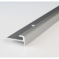 Einfass- & Abschlussprofil Aluminium 28 x 5 x 2700 mm Silber Einschubprofil Abschlussleiste Bodenprofil - Silber - Proviston von PROVISTON