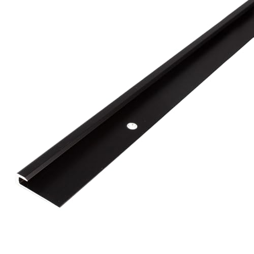 PROVISTON Einfassprofile | 5 x 8 x 30 x 2700 mm | Abschlussprofil Anpassungsprofil Ausgleichsprofil Aluminium eloxiert Spezialemailliert Schwarz Gebohrt von PROVISTON