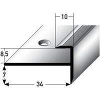 Proviston - Einfassprofil 34 x 15.5 x 1000 mm Aluminium eloxiert Abschlussprofil Silber Geriffelt Gebohrt Proviston - Einfassprofil 34 x 15.5 x 1000 mm Aluminium eloxiert Abschlussprofil Silber Geriffelt Gebohrt von PROVISTON