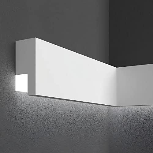 PROVISTON | Fassadenprofil | Gesims | Außenbeleuchtung | Unbeschichtet | 30 x 65 x 2000 mm | Polystyrol | Weiß | Hochwertig | Robust | Langlebig | Stoßfest | 2 Meter PROVISTON | Fassadenprofil | Gesims | Außenbeleuchtung | Unbeschichtet | 30 x 65 x 2000 mm | Polystyrol | Weiß | Hochwertig | Robust | Langlebig | Stoßfest | 2 Meter von PROVISTON