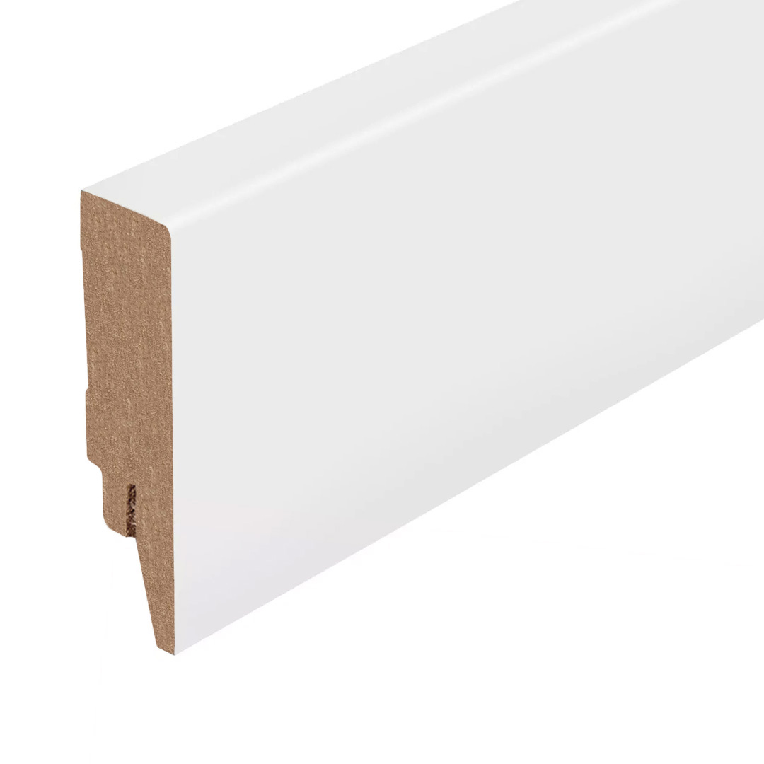 PROVISTON | Fußleiste | Kunststoff Sockelleiste | 16 x 70 x 2400 mm | Weiß Foliert | Abgerundet PROVISTON | Fußleiste | Kunststoff Sockelleiste | 16 x 70 x 2400 mm | Weiß Foliert | Abgerundet von PROVISTON