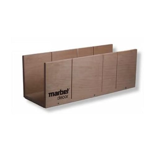 PROVISTON - Gehrungslade für Handsägen - 45 Grad Winkel - 90 Grad Winkel - Schneidlade für Sockelleisten, Stuckleisten und Metallprofile - Höhe bis 160 mm - Breite bis 180 mm - Aus stabilem Holz von PROVISTON