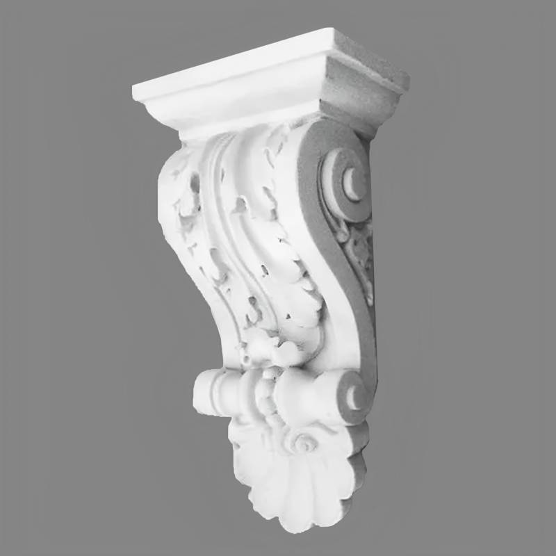 PROVISTON | Gipskonsole Victoria | Echter Gipsstuck | 222 x 400 mm | Konsole aus Gipsstuck von PROVISTON