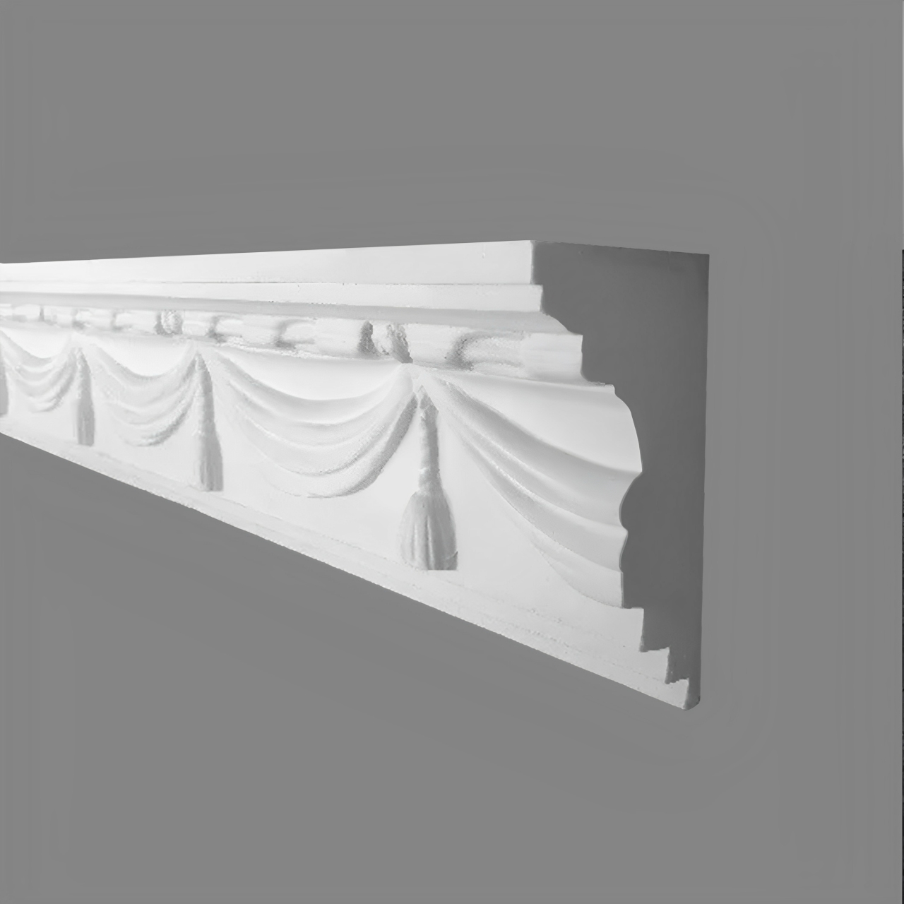 PROVISTON | Gipsleiste Aachen | Echter Gipsstuck | 65 x 115 x 1030 mm | Stuckleisten aus Gips von PROVISTON