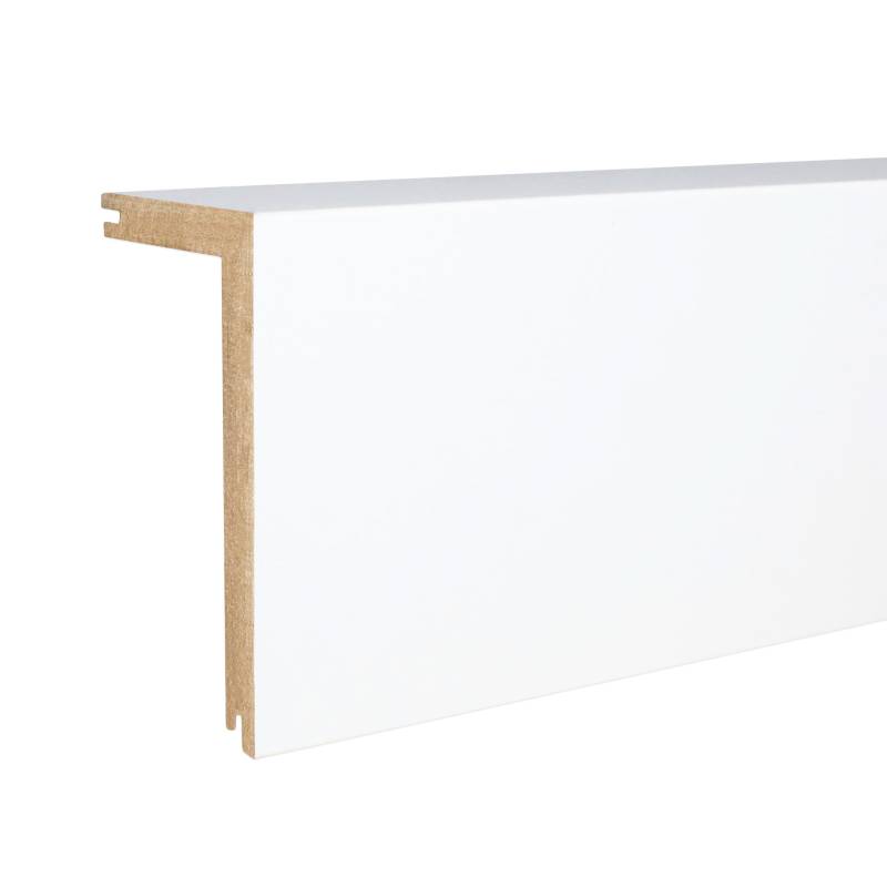 PROVISTON Heizrohrabdeckleiste 41 x 2400 mm MDF Weiß Abdeckleiste Rohrverkleidung von PROVISTON